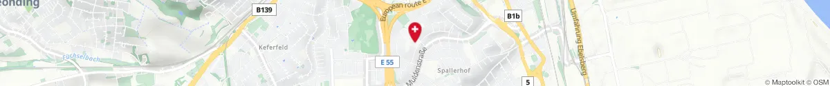 Map representation of the location for emotion apotheke in 4020 Linz